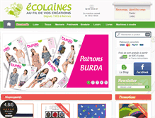 Tablet Screenshot of ecolaines.com